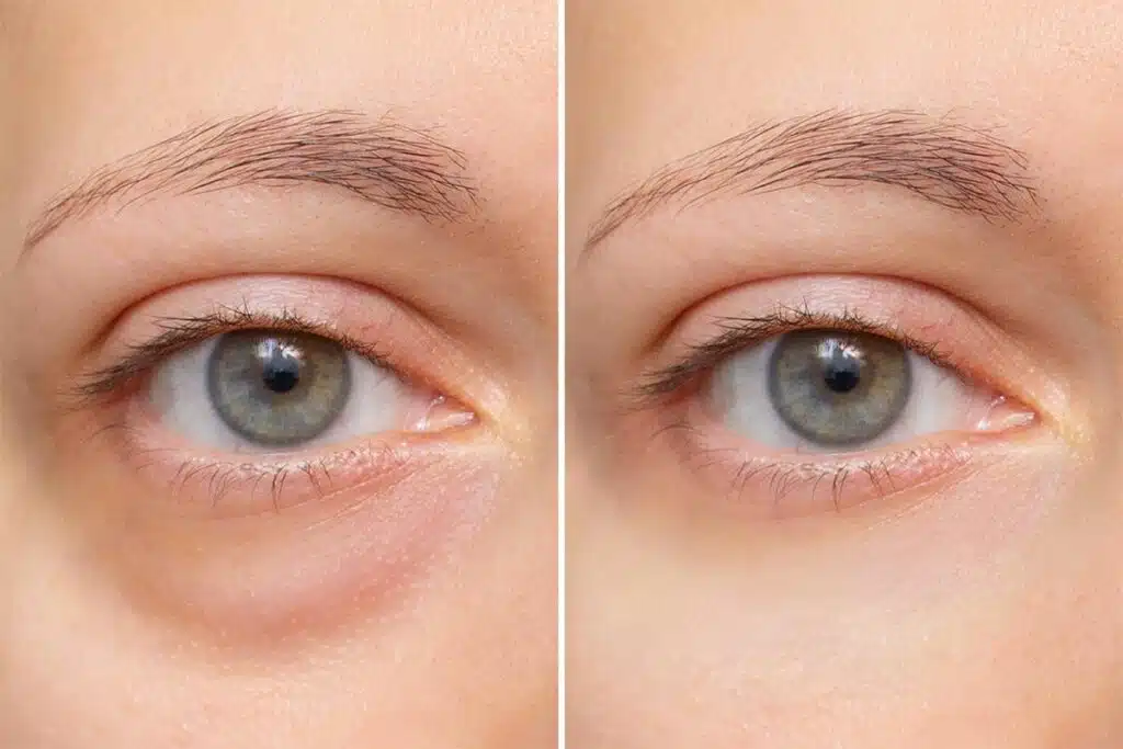Eye Bags Surgery Before and After.